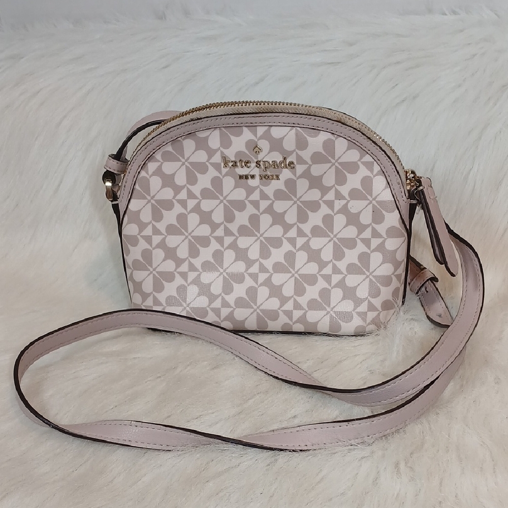 Kate Spade Hollie Spade Clover Geo Small Dome Crossbody Bag
